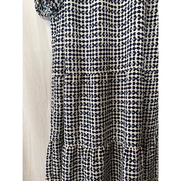 NWT Max Studio London Slinky Geo Print Tiered Midi Length dress 3X - Picture 3 of 8